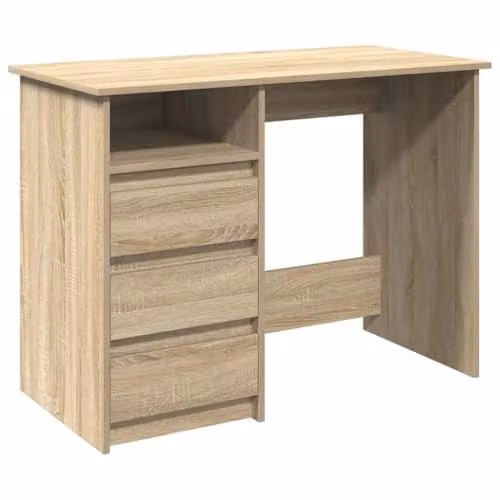 vidaXL Modern Writing Desk in Brown, W/D/H: 102 x 50 x 75 cm – 1