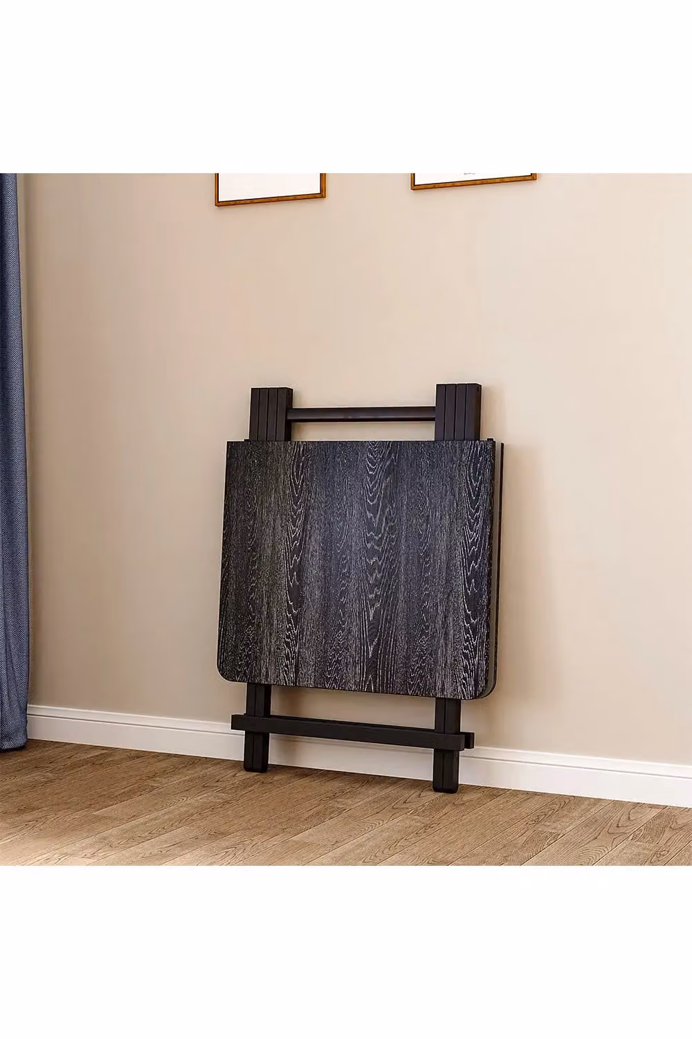 Living and Home 5-Piece Black Folding Bistro Dining Set with Rectangular Table and 4 Chairs – 2