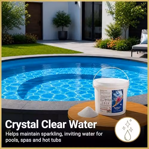 SHATCHI Stabilised Chlorine Granules for Hot Tubs, Spas and Swimming Pools, 5 kg – 6