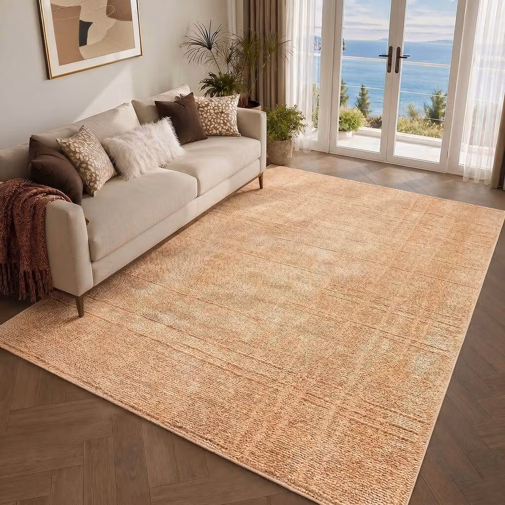 Livabliss Alba Modern Geometric Rug in Brown and Beige, W: 200 cm, D: 275 cm – 3