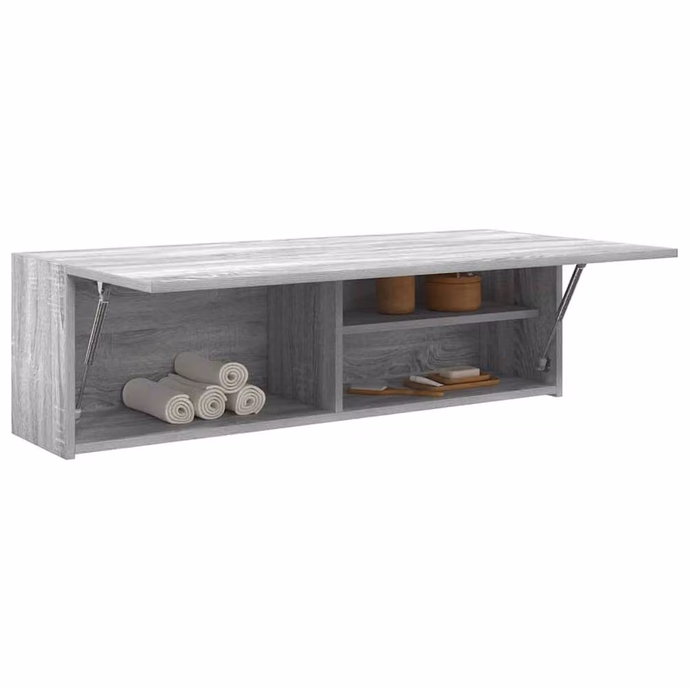 Berkfield Home Grey Sonoma Bathroom Wall Cabinet, W/D/H: 100 x 25 x 30 cm – 2