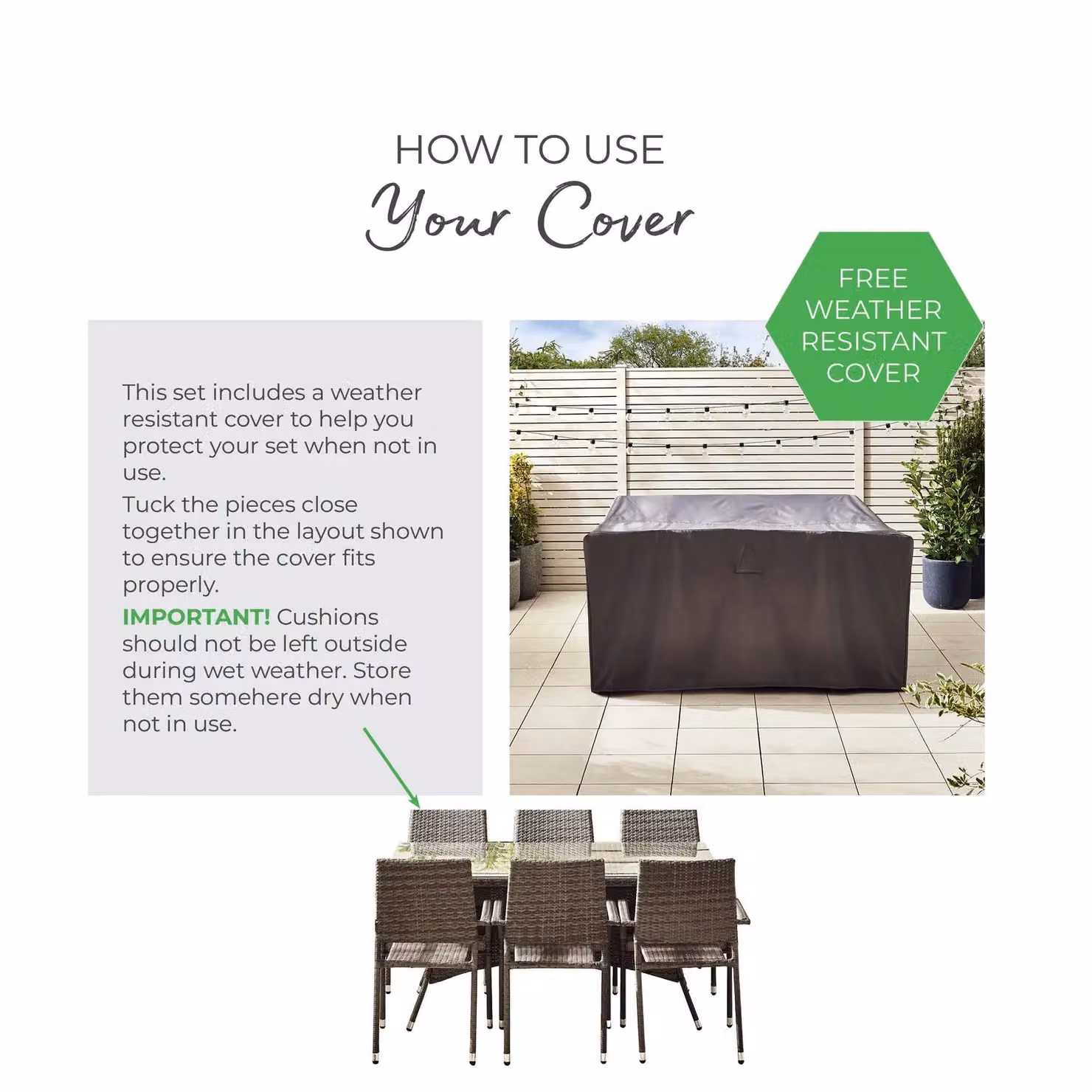 FurnitureboxUK Antigua 6 Seater Brown Polyrattan Outdoor Garden Dining Set with Glass Top – 5