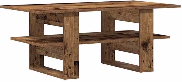 Berkfield Home Old Wood Coffee Table in Brown, W/D/H: 102 x 55 x 42 cm