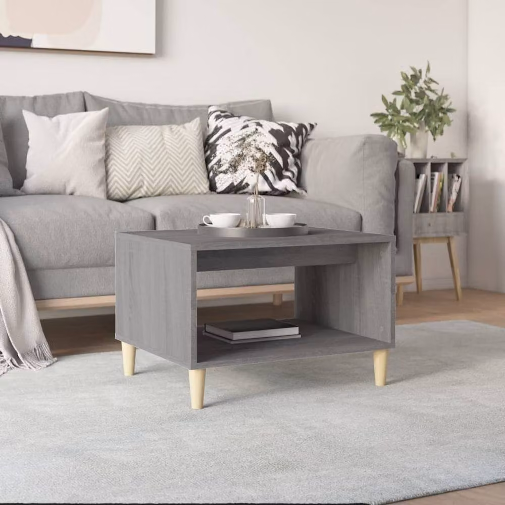 Berkfield Home Grey Sonoma Coffee Table, W: 60 cm, D: 50 cm, H: 40 cm – 2