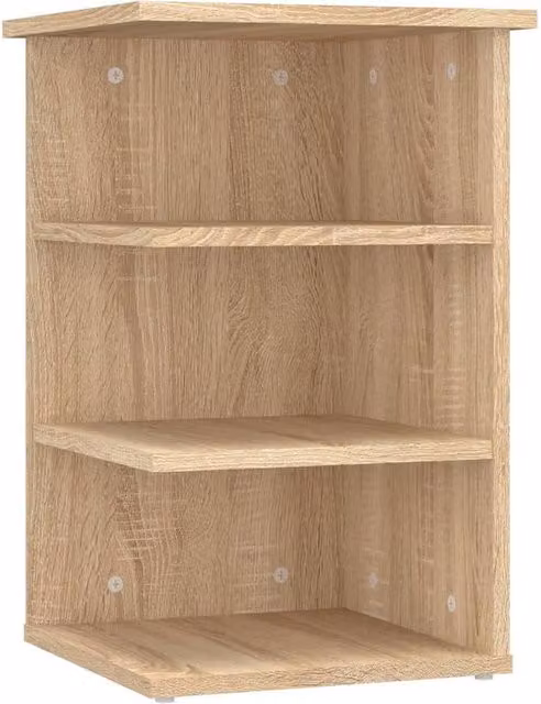 Berkfield Home Sonoma Oak Side Cabinet in Beige, W/D/H: 35 x 35 x 55 cm