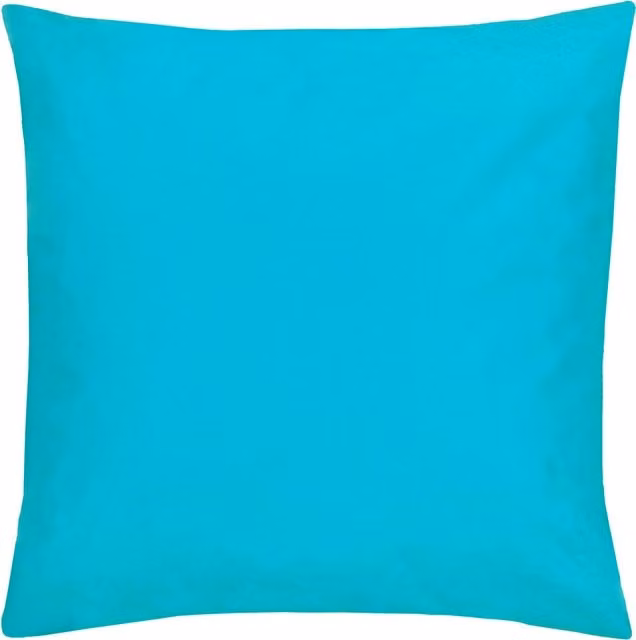 Terrys Plain Square Outdoor Filled Cushion in Blue Turquoise, W/D/H: 55 x 55 x 55 cm