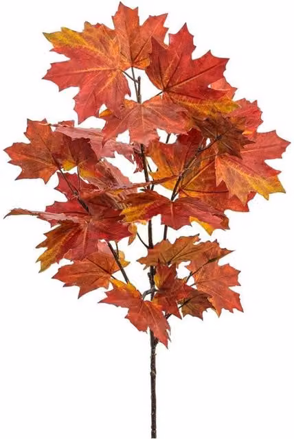 KDMD Orange Maple Spray 112cm Artificial Autumn Flowers