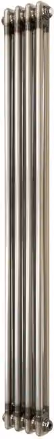 Monster Shop Raw Metal Steel Radiator in Silver, H 146.0 x W 60.0 x D 60.0 cm
