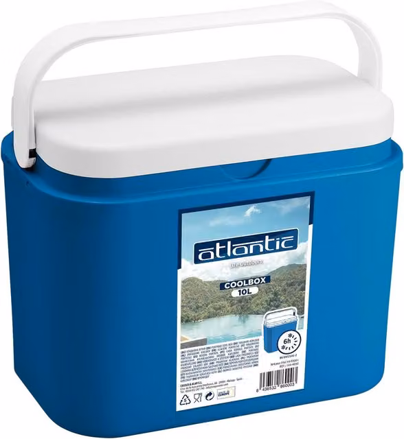 Atlantic Portable Camping Food Cooler, Blue, 10 l