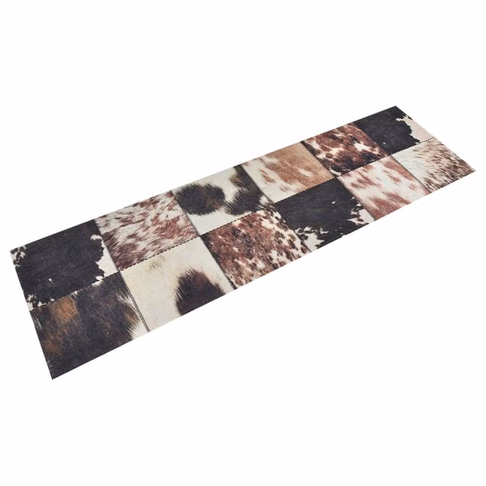 Berkfield Home Washable Animal Print Velvet Kitchen Rug, Multicolour, W: 45 cm, L: 150 cm – 2