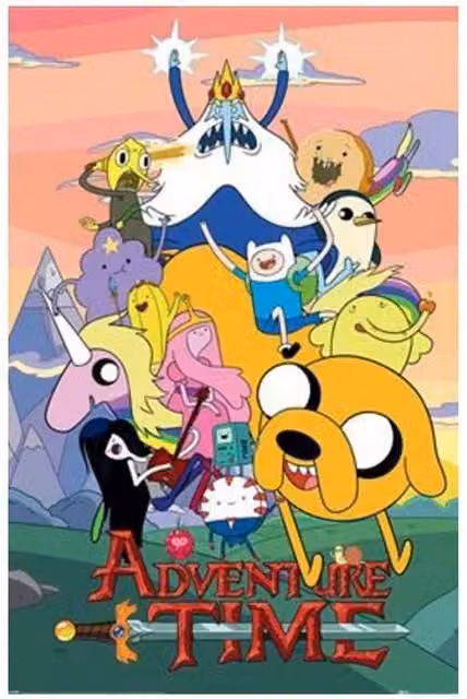 Adventure Time Multicolour Paper Poster – 1