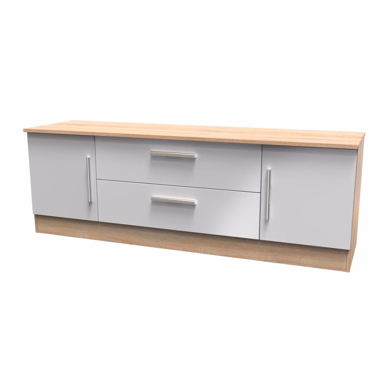 2 U Trent Superwide TV Unit with 2 Doors and 2 Drawers in Matt Grey – 2