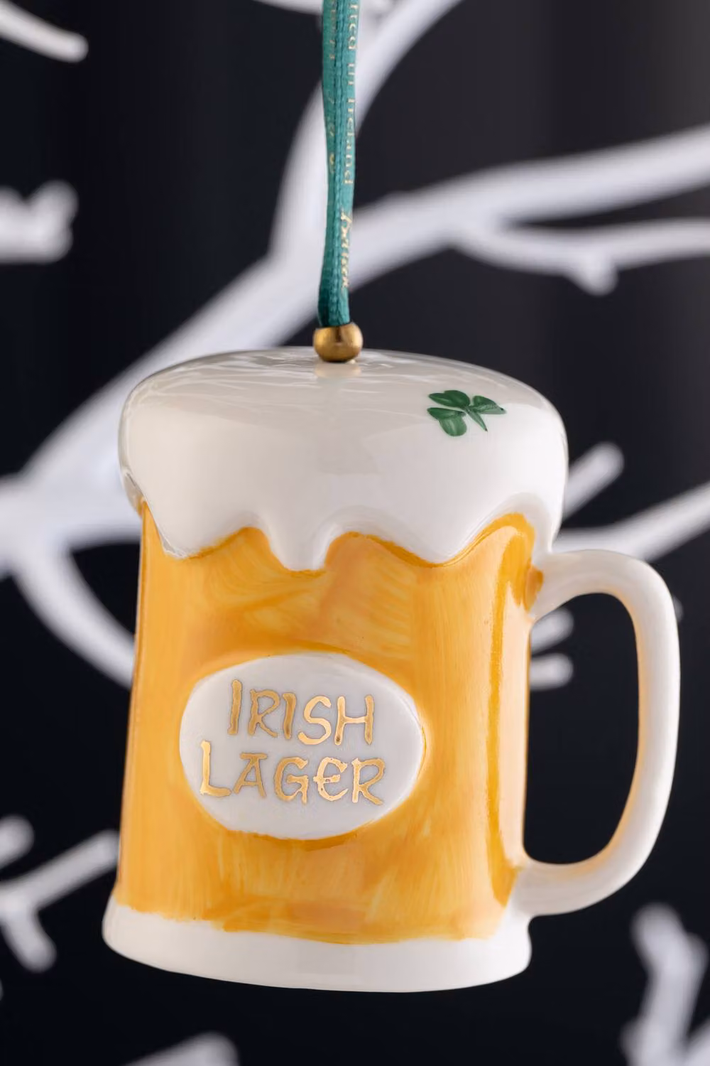 Belleek Classic Beer Tankard Porcelain Ornament in Yellow – 2