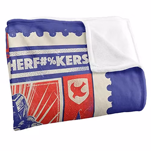 Warner Brothers Peacemaker Silky Touch Super Soft Throw Blanket, White, W/D/H: 152 x 127 cm – 2