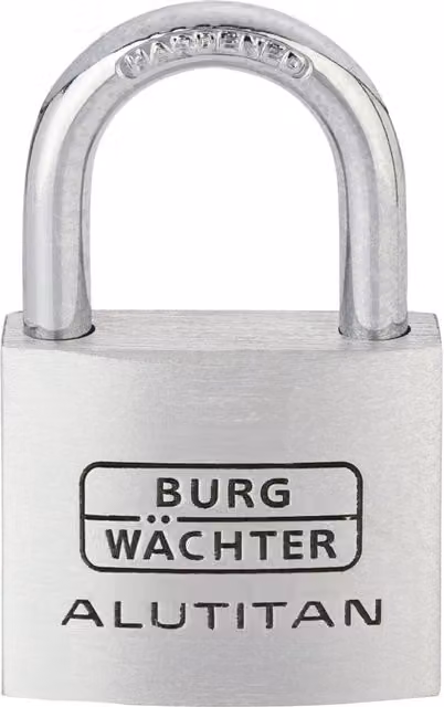 Burg-Wächter Alutitan Aluminium Padlock, Silver, 30mm