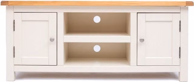 Cabinet Bits Maggiori 2 Door TV Stand in White Waxed Pine