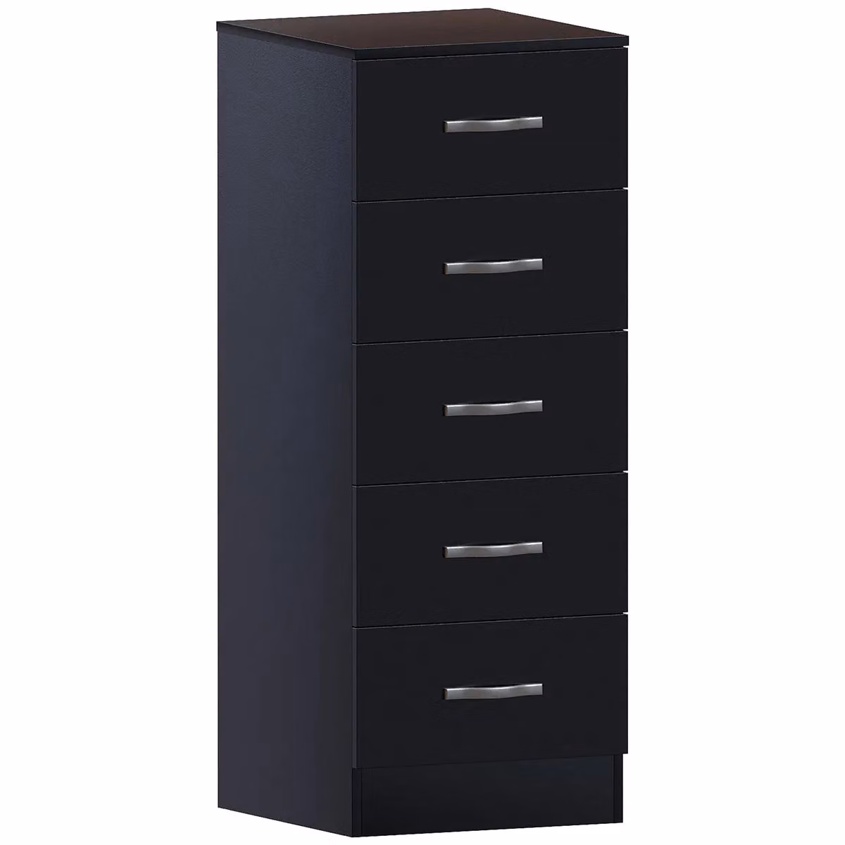 Vida Designs Riano 5 Drawer Narrow Chest Storage in Black – 2