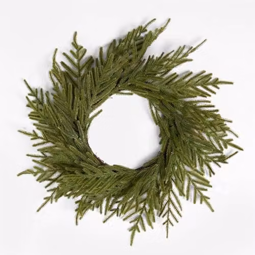 OHS Green Artificial Fir Wreath, Diameter: 40 cm – 1
