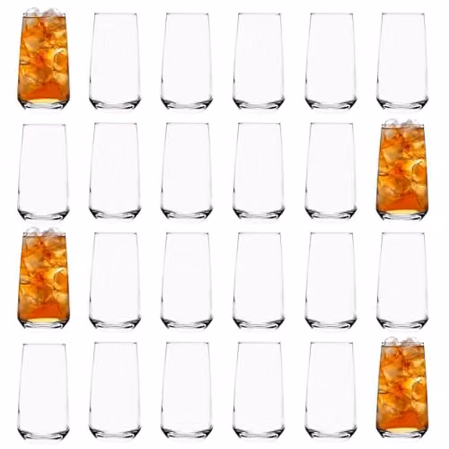Argon Tableware Tallo Range Transparent Highball Tumbler Glasses, 24 x 480 ml