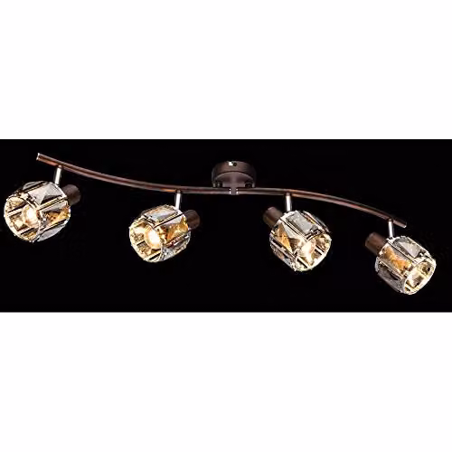 Globo Lighting Netlighting Indiana Bronze Ceiling Spotlight Bar with 4x E14 Sockets – 2