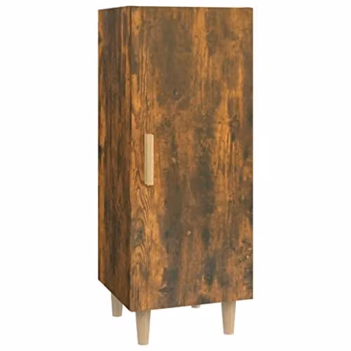 vidaXL Smoked Oak Sideboard in Brown, W/D/H: 34.5 x 34 x 90 cm – 1