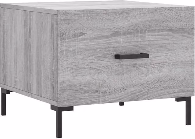 Berkfield Home Modern Square Coffee Table in Grey Sonoma, W/D/H: 50 x 50 x 40 cm – 1