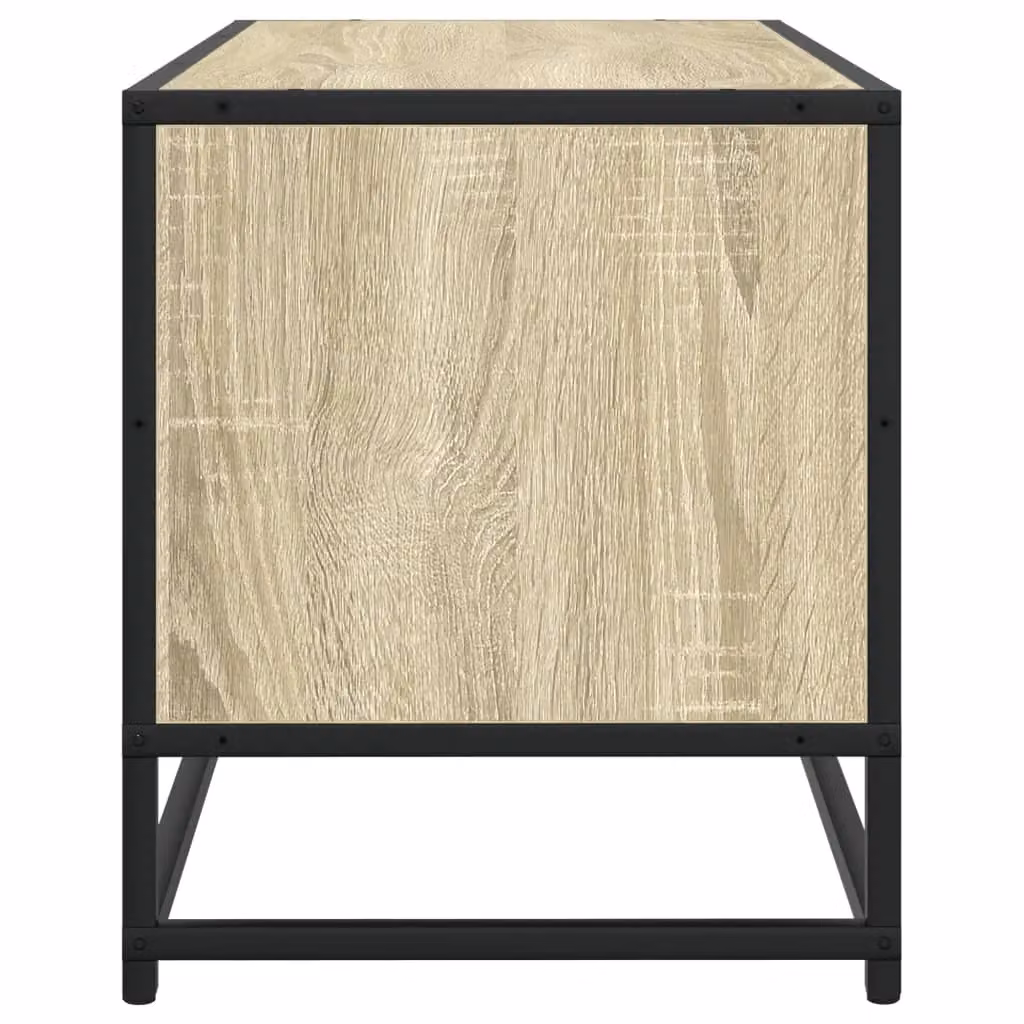 Berkfield Home Sonoma Oak TV Cabinet in Brown, W/D/H: 80 x 40 x 34.5 cm – 4