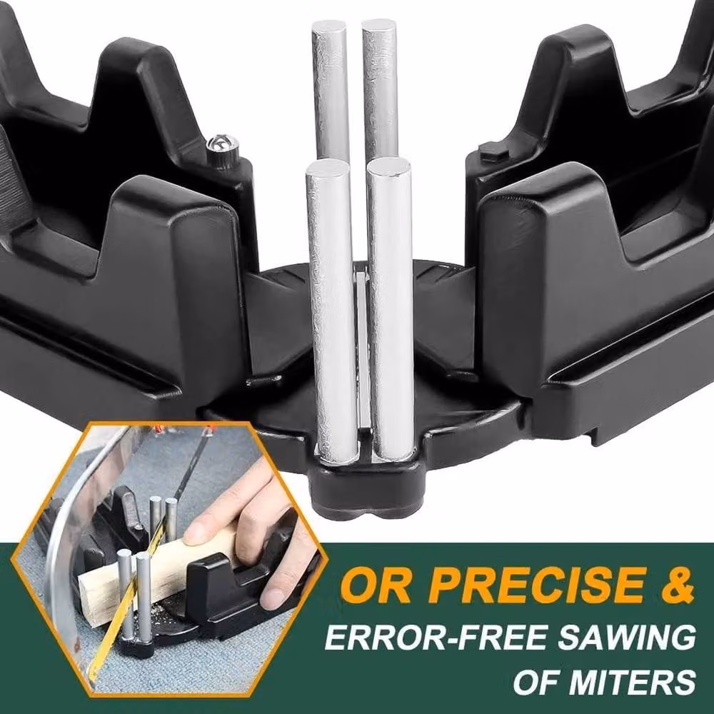 FLAVORA 2 in 1 Mitre Measuring Cutting Tool, Black, W: 1000 cm, H: 52 cm – 6