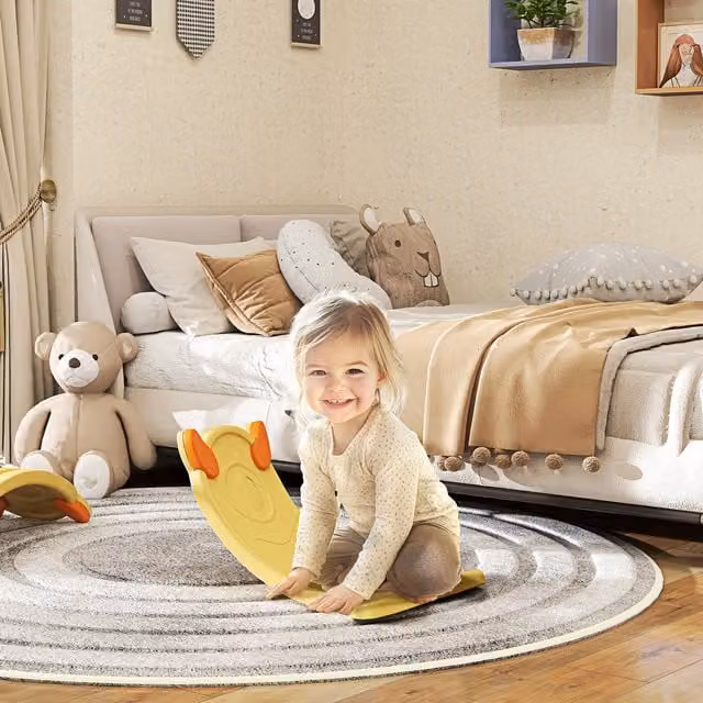 AIYAPLAY Balance Board for Kids Sensory Play and Balance Training, Yellow