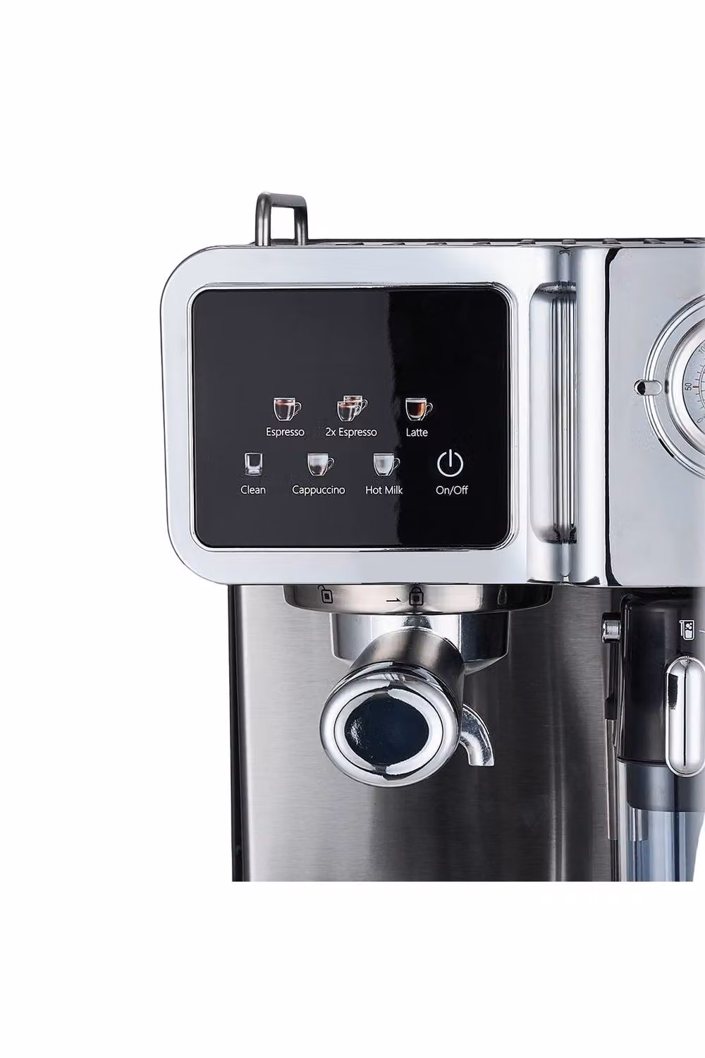 ExtraStar 1350W Semi-Auto Espresso Machine with 20 Bar Pressure, Manometer and 1.6L Water Tank, Black – 9