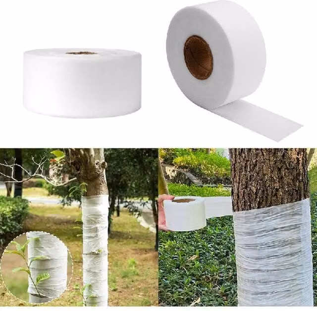 KDMD White Tree Trunk Wrap for Antifreeze and Cold Protection, 100m, Width: 8cm