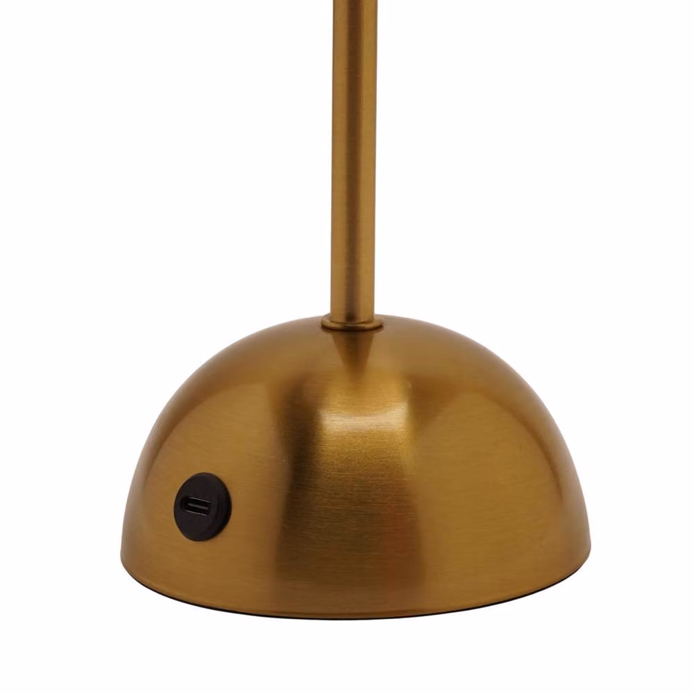 Hestia Bronze Metal LED Touch Table Lamp with USB Charging – 2
