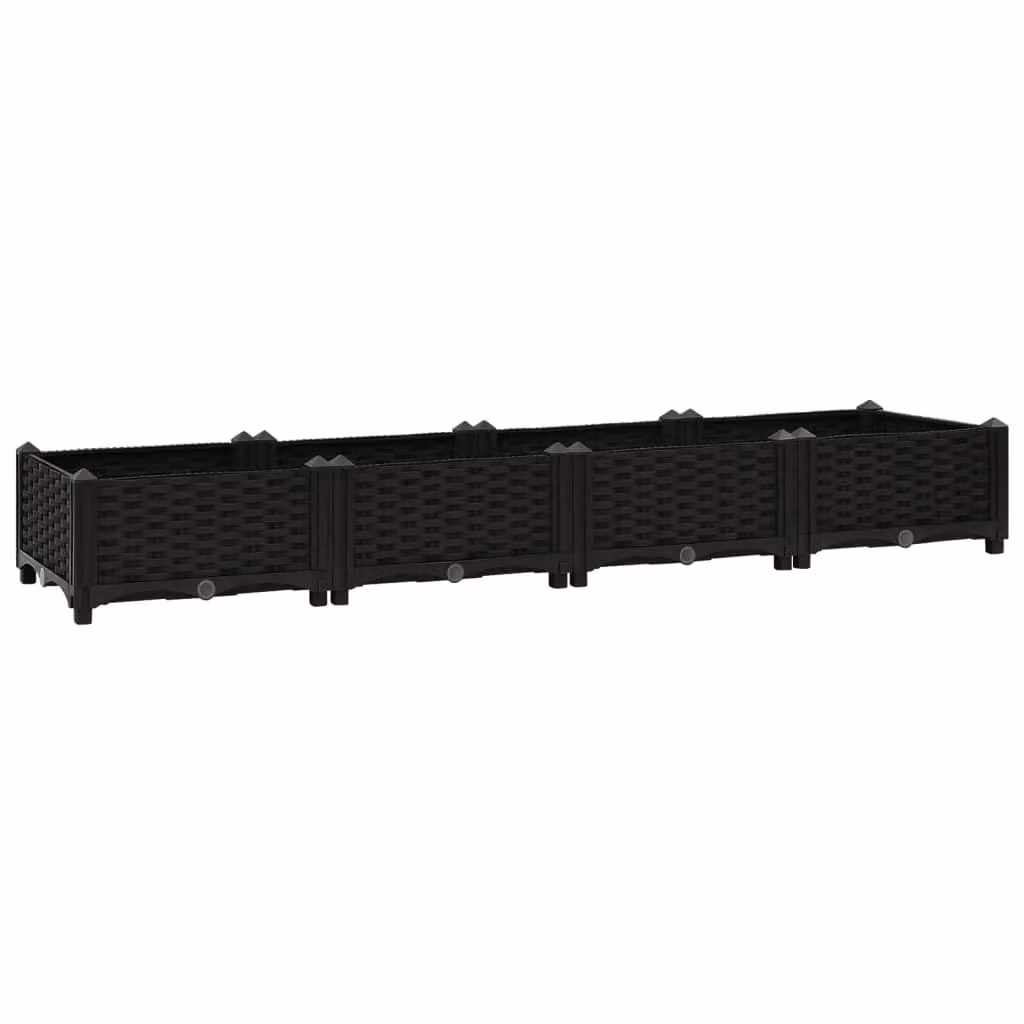 Berkfield Home Black Polypropylene Raised Bed W/D/H: 160 x 40 x 23 cm – 2