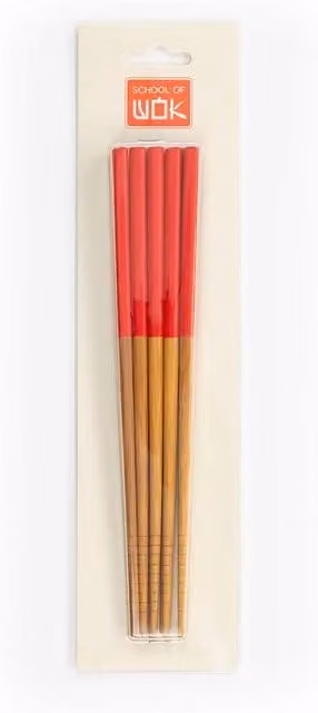 School of Wok Set of 5 Pairs Multicolour Bamboo Chopsticks