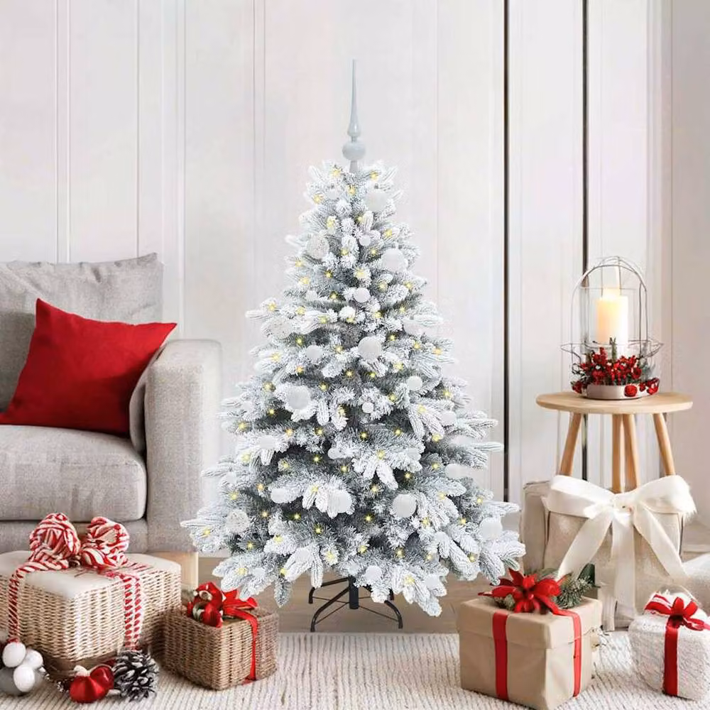Berkfield Home Beautiful Artificial Green Christmas Tree with 150 Warm White LEDs, Height: 120 cm – 2