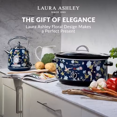 Laura Ashley Elveden Slow Cooker, 3.5 l, Blue and Multicolour – 2