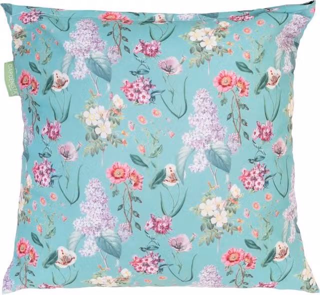Gardenista Flower Meadow Green Floral Printed Outdoor Scatter Cushion