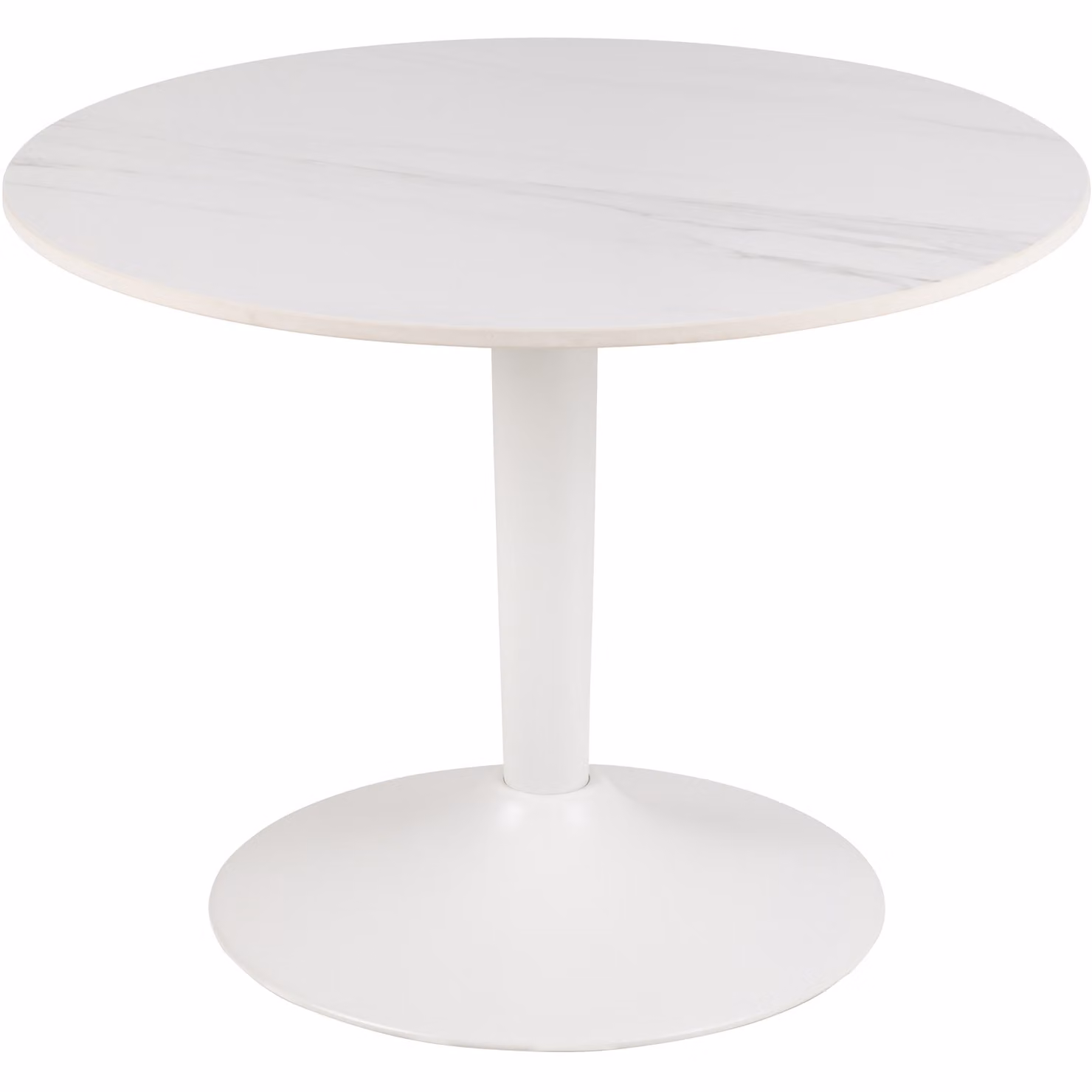 Furniture To Go Malta Round Coffee Table with White Matt Ceramic Top, W/D/H: 60 x 45 x 45 cm – 2