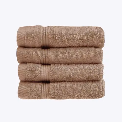 Allure Bath Fashions Luxury Egyptian Cotton Face Cloths, Pack of 4, Brown, W/D/H: 30 x 30 x 30 cm – 2
