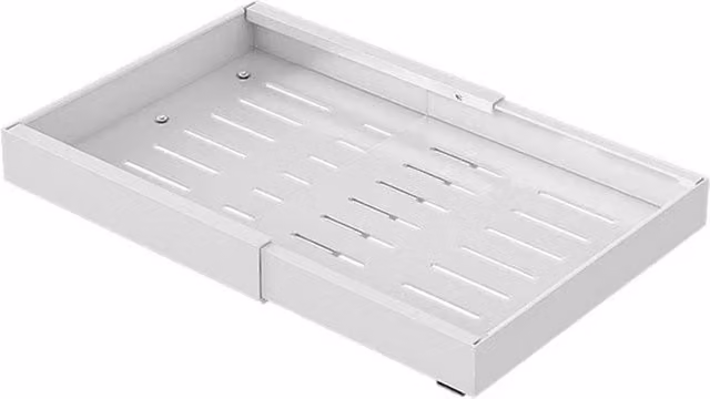Nordara White Extendable Slide Out Kitchen Cabinet Organizer Drawer