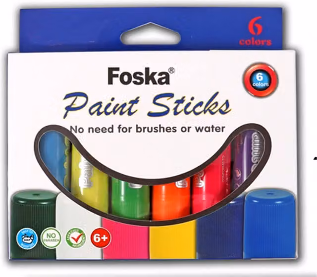 Foska Multi-colour and White Oil Pastel Wax Paint Sticks for Adults