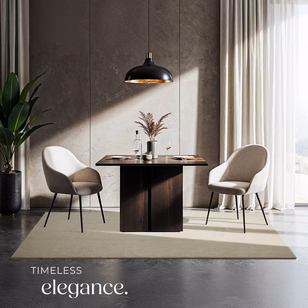 tectake Fluffy Rectangular Rug in Beige, Allergy-Friendly and Washable Polyester Carpet, W/D: 120 x 170 cm – 5