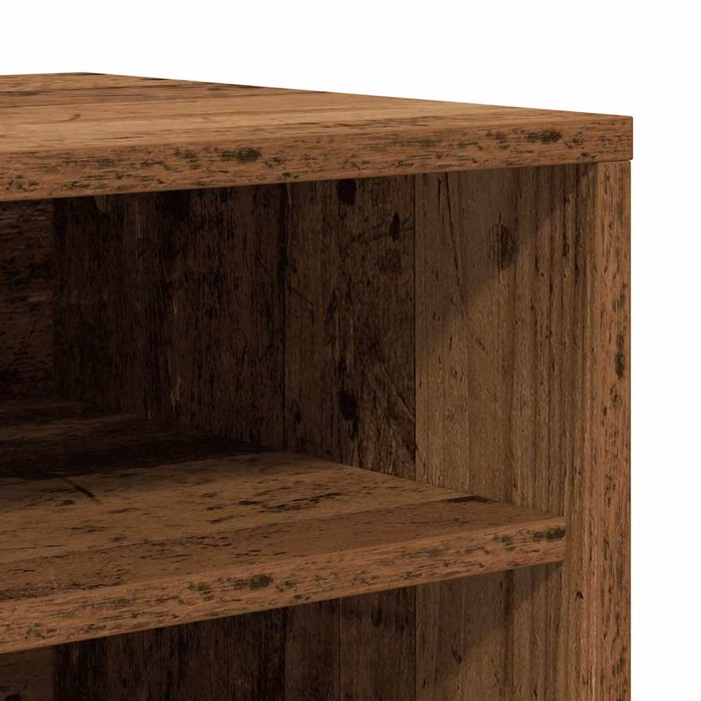 Berkfield Home Shoe Cabinet in Old Wood Brown, W/D/H: 60 x 35 x 70 cm – 5