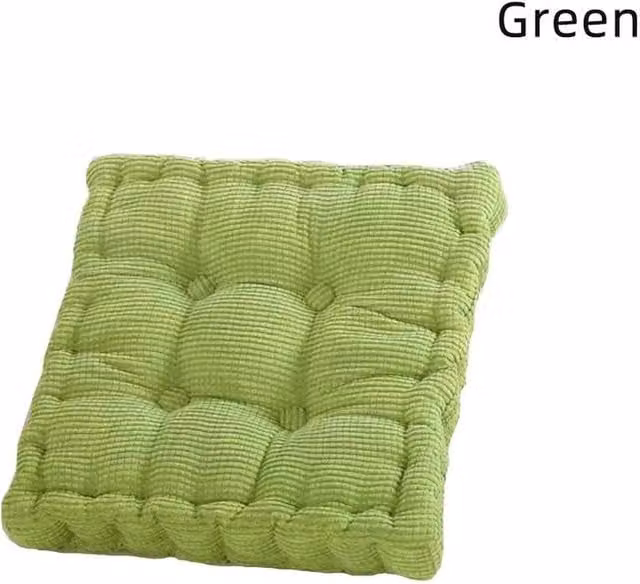 PAWNORA Green Quilted Cotton Booster Cushion Seat for Children