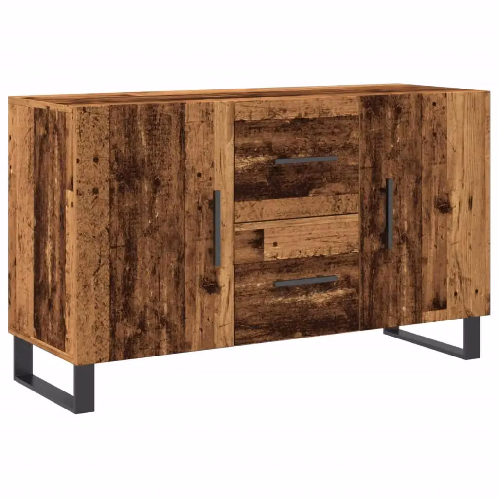 Berkfield Home Industrial Sideboard in Brown Old Wood, W/D/H: 100 x 36 x 60 cm – 2