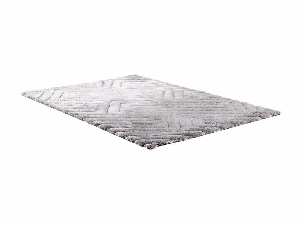 Vente-unique 3D Maze Shaggy Rug in Grey, W: 160 cm, L: 230 cm – 2