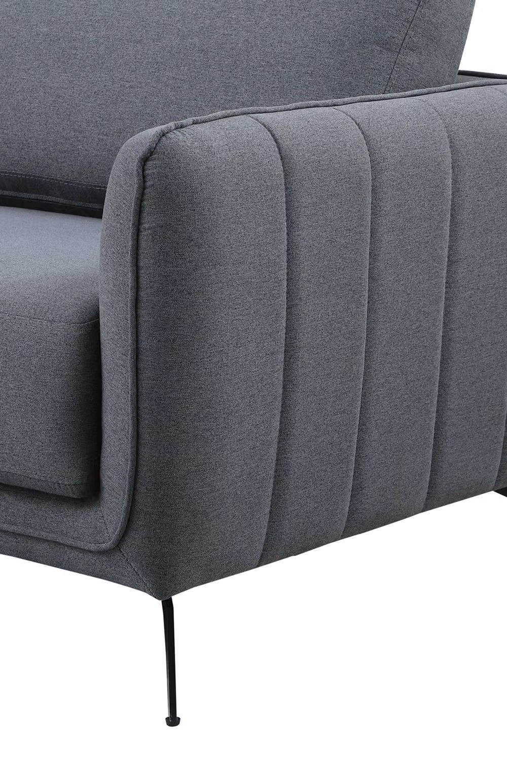 More4Homes Oslo Scandi Style 3 Seater Fabric Sofa in Grey – 3