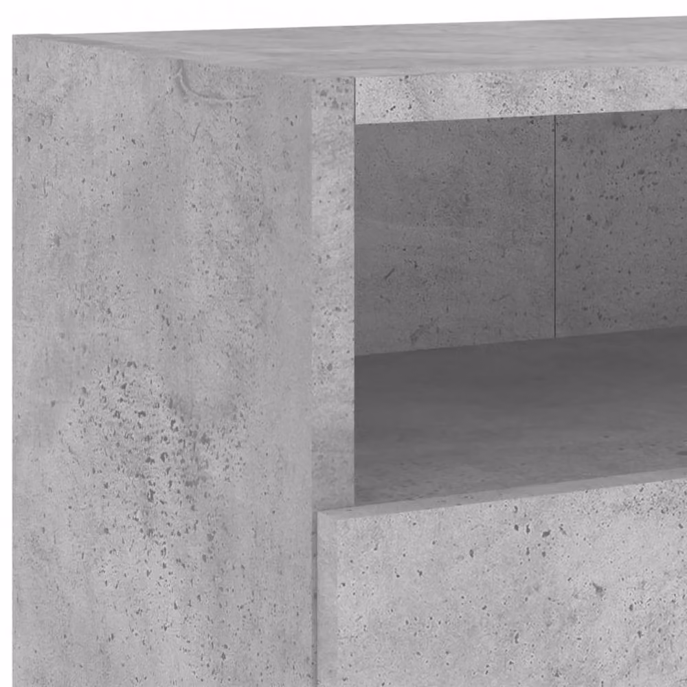Berkfield Home TV Wall Cabinet in Concrete Grey, W/D/H: 100 x 30 x 30 cm – 6