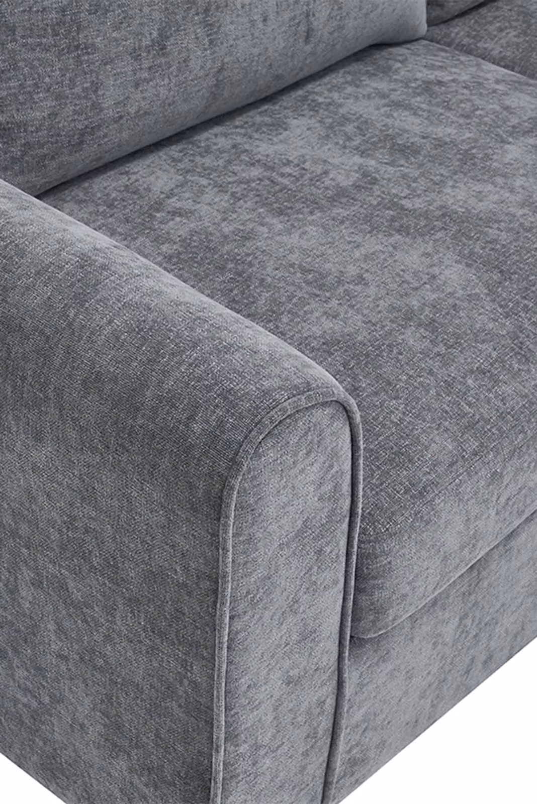 More4Homes Roma 4 Seater Fabric Corner Sofa in Grey – 4