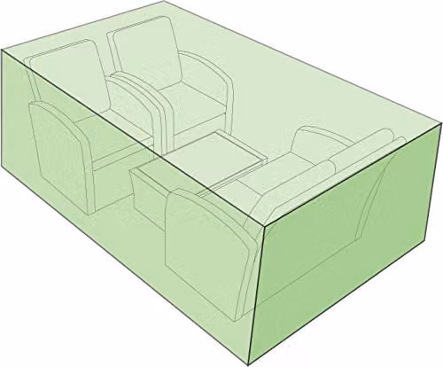 St Helens Home and Garden Water Resistant Large 4 Piece Garden Set Cover in Green